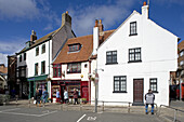 Whitby, Town center, typical buildings, North Yorkshire, UK