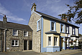 St. David, town center, typical buildings, Pembrokeshire, Wales, UK