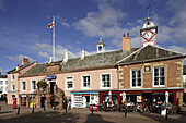 Carlisle, The Old Town Hall, St. Albans Row, typical buildings, Lake District, Cumbria, UK