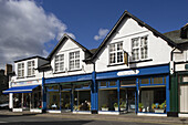 Keswick, Bank Street, typical buildings, Lake District, Cumbria, UK