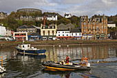 Oban, harbour, fishing port, 18th century, McCaigs Folly, begun in 1897 and never finished, in the style of Colosseum de Rome, Argyll & Bute, Scotland, UK