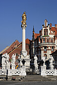 Maribor, Galvni Trg - Main Square, Plague Monument, 1681-1743, Slovenia
