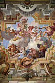 Brezice, castle, 1529, stairway, Baroque frescoes, Slovenia