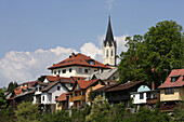 Novo Mesto, old town, Chapter Church of St Nicolas, Slovenia