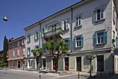 Koper, old town, typical houses, Slovenia