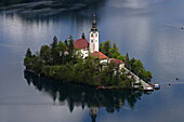 Bled, Lake Bled, Bled Island, Church of the Assumption, Slovenia