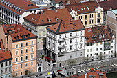 Ljubljana, City Center, from Ljubljana Castle, Slovenia