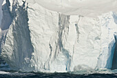Iceberg detail in and around the Antarctic Peninsula during the summer months  More icebergs are being created as global warming is causing the breakup of major ice shelves and glaciers