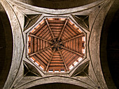 Ceiling  Sta  Ana Church  Barcelona Catalunya Spain