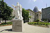 Louis 16th king of France statue at the Jefferson county courthouse downtown Louisville Kentucky KY