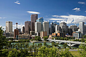 Skyline of downtown, Calgary, Alberta, Canada