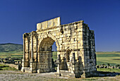 Morocco, Volubilis, Roman Ruins, Triumpal Arch of Volubilis