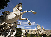 Austria, Vienna, Natural History Museum, statue