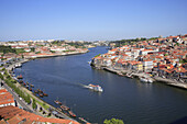 Portugal, Douro, Porto, general aerial view, Douro river