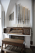 Reformed College, old organ. Debrecen. Hungary