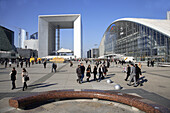 France, Paris, La Défense new business district, Grande Arche