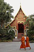 Thailand, Chiang Rai, Wat Phra Kaew, Emerald Buddha Temple.