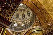 Quito Old Quarter, Detail of Mudejar style Ceiling, La Compañia church  (1605). Quito. Ecuador. South America. 2007