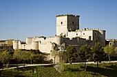 Castle, Portillo. Valladolid province, Castilla-Leon, Spain