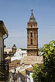 Belfry of St Sebastian collegiate church, Antequera. Malaga province, Andalucia, Spain
