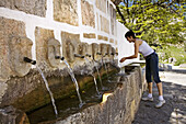 Public fountain, Grazalema. Pueblos Blancos (white towns), Cadiz province, Andalucia, Spain
