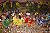 Dancers dressed in Jalisco costume men dressed as mariachis, Dance Performance, Hotel El Fuerte, El Fuerte, Mexico