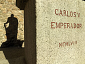Silhouette of Emperor Charles V, Toledo, Castilla La Mancha, Spain.