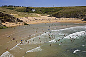 Brittany, Belle-Ile, wild coast : beach of Donnant