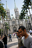 Sao Paulo cathedral and Praca da Se, Sao Paulo, Brazil