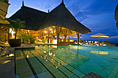 Pool and Hotel Bar of Veranda Hotel Resort and Spa at Troux aux Biches, Mauritius, Africa