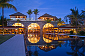 Resort Moevenpick at twilight,  south coast of  Mauritius, Africa