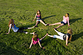 girl children star shape parkland