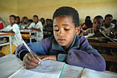 ETHIOPIA  A rural elementary school run by the Catholic church in the village of Grabafila