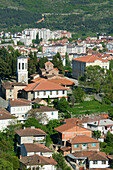 Macedonia. Ohrid. Town View and Sveti Kliment Church