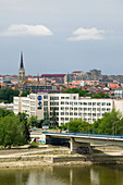 Serbia. Vojvodina Region-Novi Sad. Town View along Danube River