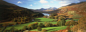 View of Lynnau Mymbyr and Mount Snowdon, North Wales, UK