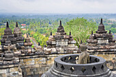 Borobudur, Java, Indonesia. Buddhist relic/temple