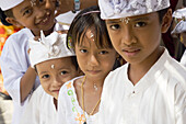 Children at temple, Bali, Indonesia