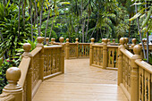 Walkway in gardens, Sultanate Palace, Melaka (formerly Malacca), Malaysia