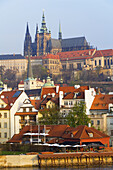View of Mala Strana and Prague Castle, Prague, Czech Republic