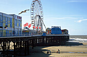 Blackpool pier, Lancashire, UK
