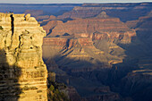 Grand Canyon from south rim, Arizona, USA. View of Canyon late afternoon