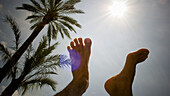 Feet and sun