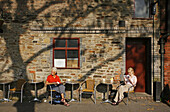 Cafe outside Arnolfini, Bristol, England, UK