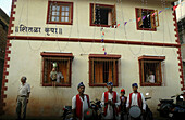 Panjim Goa, India: musical band during the Maruti Zatra feast