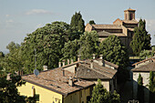 Monteveglio Bologna, Italy, the little village with the abbey