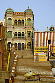 Vuaya Nagran Ghat at Sunrise, Varanasi, Uttar Pradesh, India