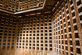 Interior of a pigeon  Traditional building Doniños of Salamanca  Salamanca province  Castilla y Leon  Spain