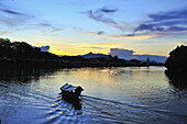 Beatifuf susnset at Kuching Water Front.