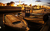 Wooden old boats in Denia port